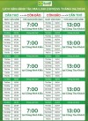Lịch chạy tàu Mai Linh tháng 4/2024